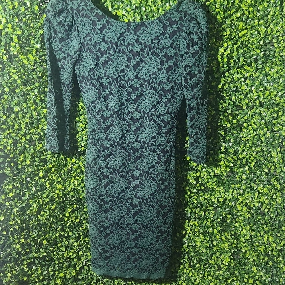 B. Darlin Green Lace Dress Size 3/4